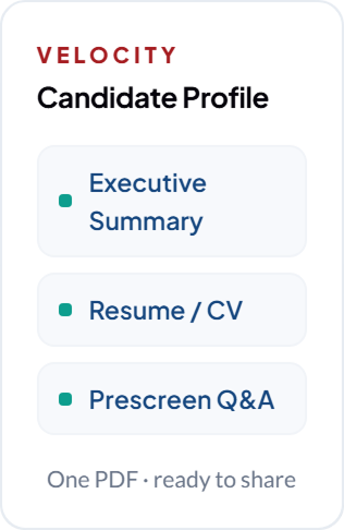 Candidate Profile Download Package